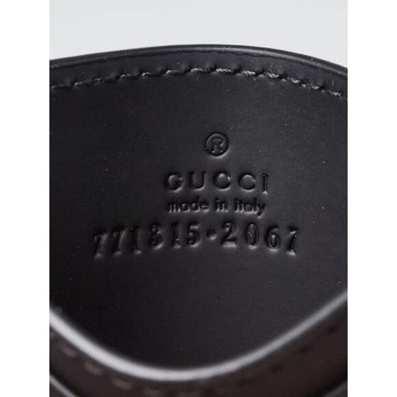 Gucci Black GG Rubber Effect Card Holder - Picture 4 of 5